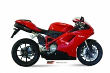 Mivv Suono RVS Black Dubbele Einddemper (L+R) met E-keur Ducati 848 2007 > 2013