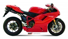 Mivv Suono RVS Black Dubbele Einddemper (L+R) met E-keur Ducati 1098 2007 > 2011
