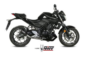 Mivv MK3 Carbon Compleet Uitlaatsysteem zonder E-keur Yamaha MT03 2016 > 2023
