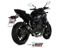 Mivv GP Pro Carbon High Mount Compleet Uitlaatsysteem met E-keur Yamaha MT-07 2014 > 2020