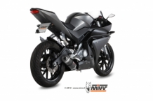 Mivv GP Carbon Compleet Uitlaatsysteem met E-keur Yamaha YZF R125 2014 > 2018