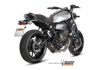 Mivv Oval Carbon Volledig Uitlaatsysteem met E-keur Yamaha XSR 700 2016 > 2020