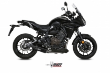 Mivv Speed Edge RVS Black Compleet Uitlaatsysteem met E-keur Yamaha Tracer 700 / GT 2016 > 2020