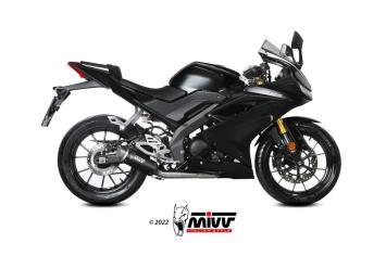 Mivv GP Pro Black Volledig Uitlaatsysteem met E-keur Yamaha YZF R 125 2019 > 2023