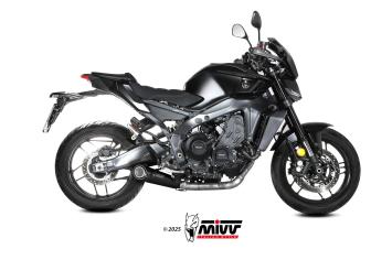 Mivv X-M5 Volledig Uitlaatsysteem zwart RVS zonder E-keur Yamaha MT-09 / SP / FZ-09 2025 - 2026 , R9 2025 - 2026, XSR 900 2025 - 2026