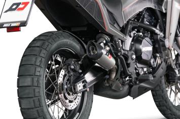 QD Gunshot Titanium Slip-on Einddemper met E-keur Moto Morini X-Cape 650 2021 - 2023