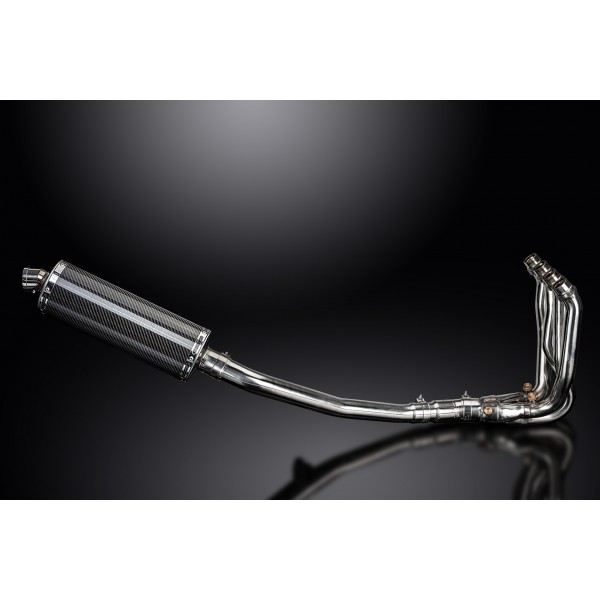 Delkevic volledig systeem 4-1 OVAL CARBON 350MM - KAWASAKI ZZR1400 2008-2011