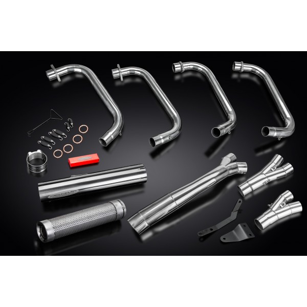 Delkevic volledig systeem HONDA CB750F2 92-01 NIGHTHAWK 91-02 4-1 RVS STRAIGHT CAN