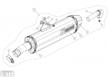 Akrapovic Slip-on Line Titanium Einddemper met E-keur BMW F 800 R 2009 > 2016