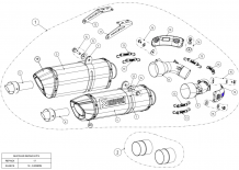 2x Akrapovic Slip-on Line Carbon Einddempers (L+R) met E-keur Ducati Monster 795 2010 - 2014