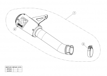 Akrapovic Slip-On Line Titanium Einddemper zonder E-keur Honda CBR 1000 RR / SP / SP2 2017 - 2019