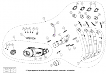Akrapovic Racing Line Titanium Volledig Uitlaat Systeem met E-keur Honda CBR 650 F 2014 - 2016