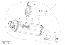 Akrapovic Slip-On Line Titanium Einddemper met E-keur Honda NC 750 S / X 2012 > 2020