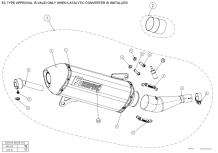 Akrapovic Slip-on Line RVS Einddemper met E-keur Yamaha X-City 250 2007 - 2016