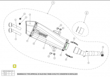 Akrapovic Slip-on Line RVS Einddemper met E-keur Yamaha X-Max 400 2013 - 2016