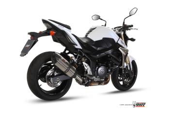 Mivv Suono RVS Slip-on Einddemper met E-keur Suzuki GSR 750 2011 > 2016