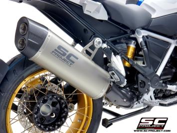 SC-Project Adventure Titanium Slip-On Einddemper Euro5 Gekeurd BMW R 1250 GS / ADVENTURE 2020 - 2024