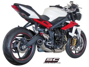 SC-Project Conic RVS Slip-On Einddemper Met E-keur TRIUMPH STREET TRIPLE 675 / R / RX 2013 - 2016