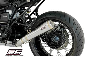 SC-Project Conico 70s RVS Slip-On Einddemper Met E-keur BMW R NINE T 2014 - 2016