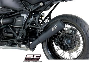 SC-Project Conico 70s RVS Matt Black Slip-On Einddemper Met E-keur BMW R NINE T 2014 - 2016