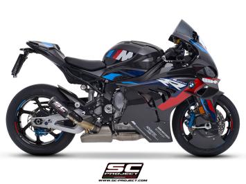 SC-Project CR-T Carbon With Stoneguard Grid Slip-On Einddemper Euro5 Gekeurd BMW M 1000 RR 2020 - 2024