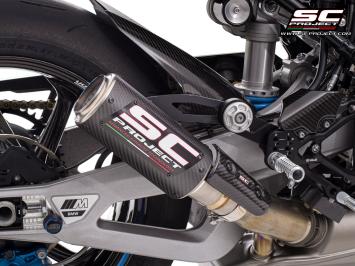 SC-Project CR-T Carbon With Stoneguard Grid Slip-On Einddemper Euro5 Gekeurd BMW M 1000 RR 2020 - 2024