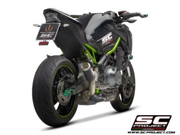 SC-Project CR-T Carbon With Stoneguard Grid Slip-On Einddemper Euro4 Gekeurd KAWASAKI Z 900 A2 2017 - 2020