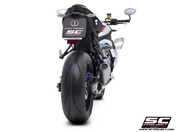 SC-Project CR-T Titanium With Stoneguard Grid Slip-On Einddemper Zonder E-keur BMW M 1000 R 2023 - 2024