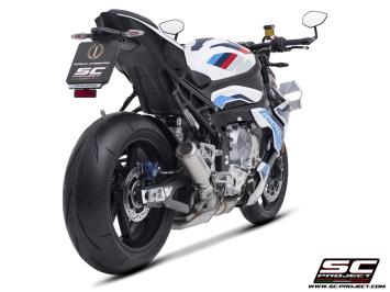 SC-Project CR-T Titanium With Stoneguard Grid Slip-On Einddemper Zonder E-keur BMW M 1000 R 2023 - 2024