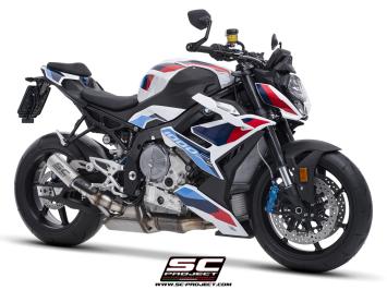 SC-Project CR-T Titanium With Stoneguard Grid Slip-On Einddemper Zonder E-keur BMW M 1000 R 2023 - 2024