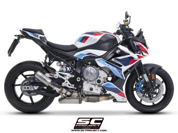 SC-Project CR-T Titanium With Stoneguard Grid Slip-On Einddemper Zonder E-keur BMW M 1000 R 2023 - 2024