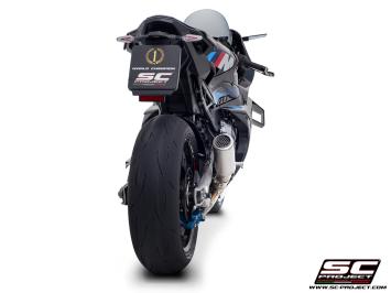 SC-Project CR-T Titanium With Stoneguard Grid Slip-On Einddemper Euro5 Gekeurd BMW M 1000 RR 2020 - 2024
