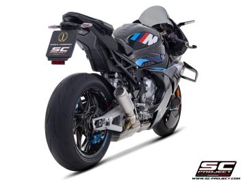 SC-Project CR-T Titanium With Stoneguard Grid Slip-On Einddemper Euro5 Gekeurd BMW M 1000 RR 2020 - 2024