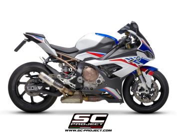 SC-Project CR-T Titanium With Stoneguard Grid Slip-On Einddemper Euro4 Gekeurd BMW S 1000 RR 2019 - 2020