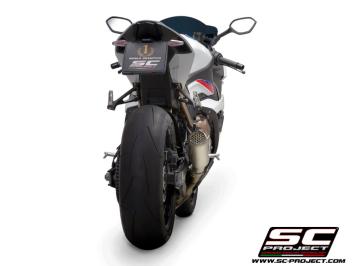 SC-Project CR-T Titanium With Stoneguard Grid Slip-On Einddemper Euro4 Gekeurd BMW S 1000 RR 2019 - 2020