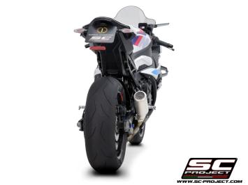 SC-Project CR-T Titanium With Stoneguard Grid Slip-On Einddemper Euro5 Gekeurd BMW S 1000 RR 2023 - 2024