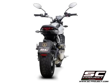 SC-Project CR-T Titanium With Stoneguard Grid Slip-On Einddemper Euro5 Gekeurd DUCATI SCRAMBLER 800 2023 - 2024
