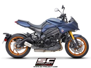 SC-Project CR-T Titanium With Stoneguard Grid Slip-On Einddemper Euro5+ Gekeurd SUZUKI KATANA 2025