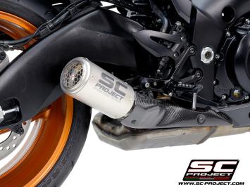SC-Project CR-T Titanium With Stoneguard Grid Slip-On Einddemper Euro5+ Gekeurd SUZUKI KATANA 2025