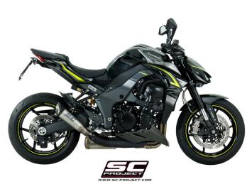 SC-Project Dubbele S1 Titanium Slip-On Einddemper Euro4 Gekeurd KAWASAKI Z 1000 2017 - 2020