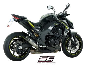 SC-Project Dubbele S1 Titanium Slip-On Einddemper Euro4 Gekeurd KAWASAKI Z 1000 2017 - 2020