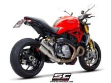 SC-Project CR-T Dual Titanium zonder E-keur Ducati Monster 1200 S / R 2017 - 2021