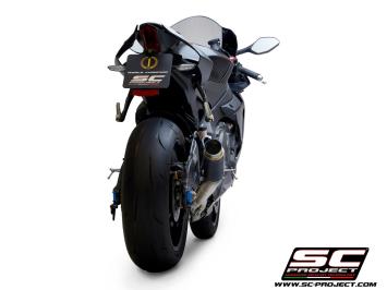 SC-Project GP70-R Carbon With De-cat Linkpipe Slip-On Einddemper Zonder E-keur YAMAHA YZF R1 / R1M 2017 - 2019