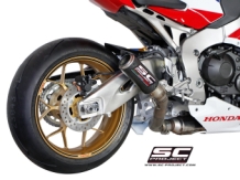 SC-Project CR-T Carbon High Position Einddemper zonder E-keur Honda CBR 1000 RR / SP 2014 - 2016