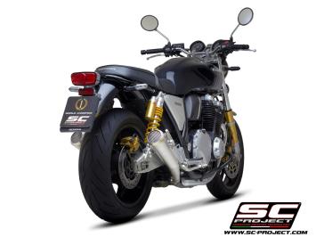 SC-Project Conic 70's RVS Dubbele Einddemper met E-keur Honda CB 1100 / RS / EX 2017 - 2020