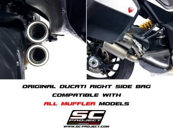 SC-Project MTR Carbon With CNC Machined Endcap Slip-On Einddemper Euro4 Gekeurd DUCATI MULTISTRADA 1260 2018 - 2020