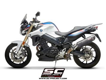SC-Project Oval Carbon Slip-On Einddemper Euro4 Gekeurd BMW F 800 R 2017 - 2020