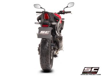SC-Project Oval Carbon Slip-On Einddemper Euro5+ Gekeurd HONDA CB 500 HORNET 2024 - 2025