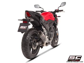 SC-Project Oval Carbon Slip-On Einddemper Euro5+ Gekeurd HONDA CB 500 HORNET 2024 - 2025
