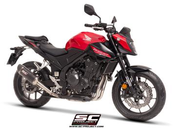 SC-Project Oval Carbon Slip-On Einddemper Euro5+ Gekeurd HONDA CB 500 HORNET 2024 - 2025